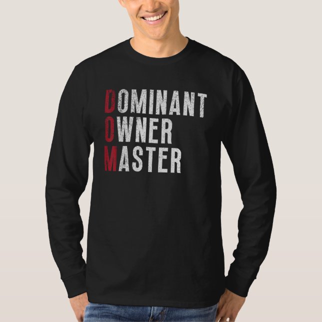 Camiseta Dominant Owner Master Pai DOM (Frente)