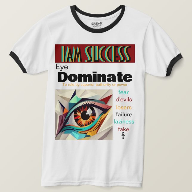 CAMISETA DOMINAR (Frente do Design)