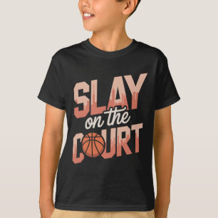 Camiseta Dominar na Quadra Jogadora de Basquete Feminina