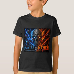 Camiseta Domine a Caveira do Caos – Fogo vs Gelo Elétrico S