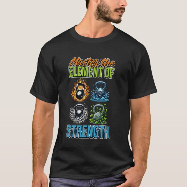 Camiseta Domine o Elemento da Força do Treinamento com Kett (Frente)