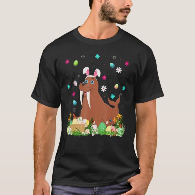 Camiseta Domingo de Páscoa de Ovo Engraçado (Frente)