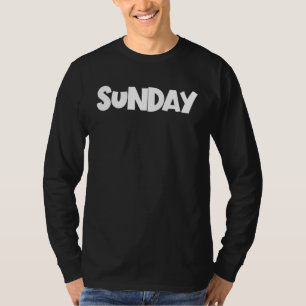 Camiseta Domingo Dia Da Semana Minimalista Domingo 1