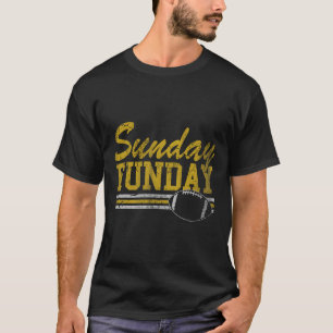 Camiseta Domingo Divertido Fã de Futebol Homens Mulheres Cr