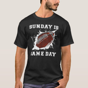 Camiseta Domingo É O Dia Do Jogo Futebol Americano