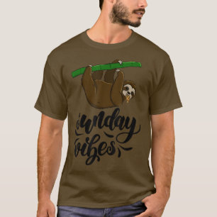 Camiseta Domingo Vibes Engraçada Cabeça Sonolenta Amar Mulh