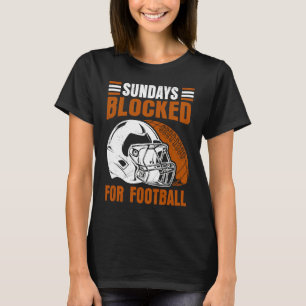 Camiseta Domingos Bloqueados Para Futebol Americano Para Ho