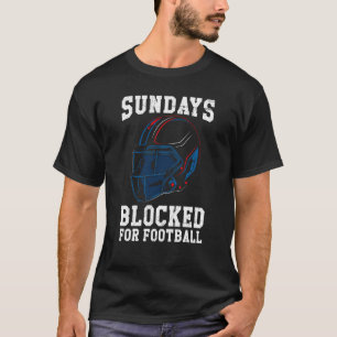Camiseta Domingos Bloqueados Para Futebol Americano Para Ho