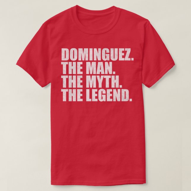 Camiseta Dominguez Dominguez Nome da família Dominguez sobr (Frente do Design)