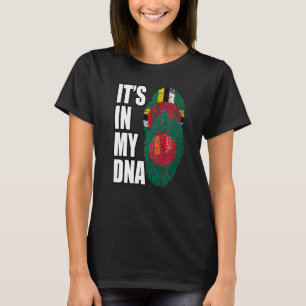 Camiseta Dominica E Bangladesh Mix DNA Flag Heritage