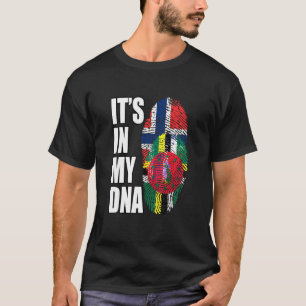 Camiseta Dominica E Norueguesa Misturar DNA Heritage