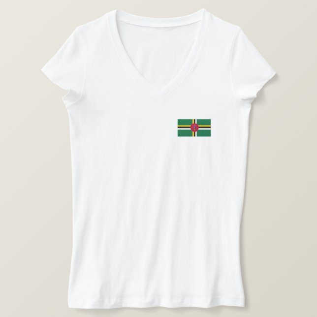 Camiseta Dominica Flag (Frente do Design)