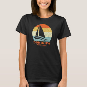 Camiseta Dominica Índias Ocidentais Velho Barco a Vela Féri
