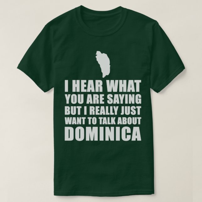 Camiseta Dominica Viagem Gift Idea (Frente do Design)