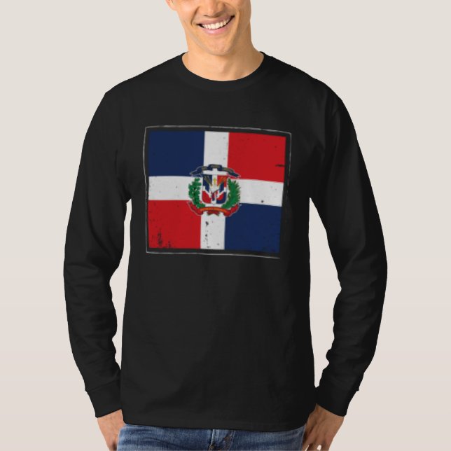 Camiseta Dominican Republic Flag Dominicana Latina Latino R (Frente)