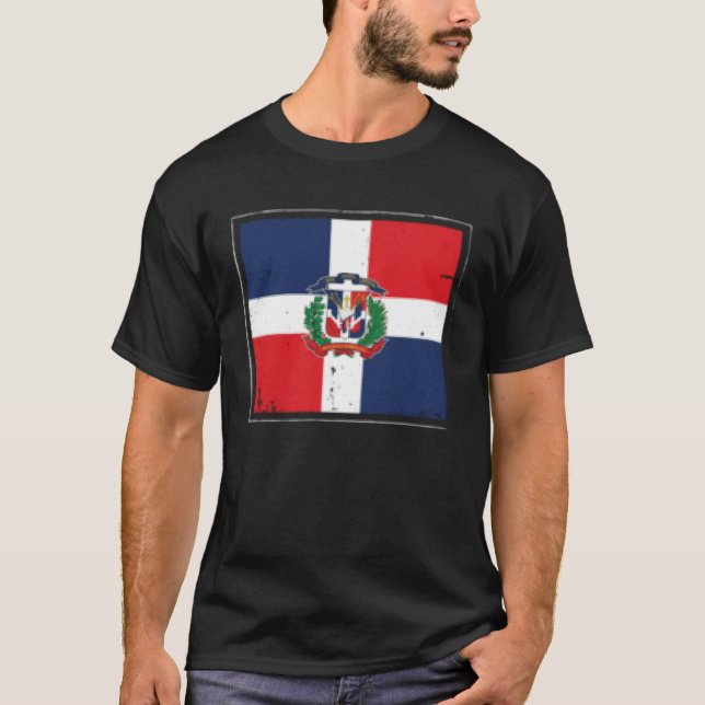 Camiseta Dominican Republic Flag Dominicana Latina Latino R (Frente)