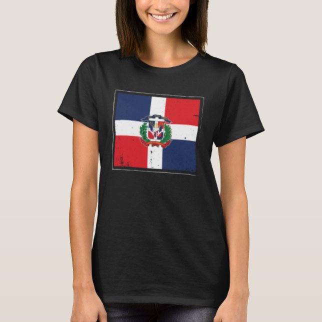 Camiseta Dominican Republic Flag Dominicana Latina Latino R (Frente)