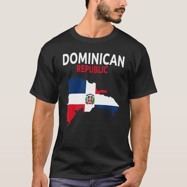 Camiseta Dominican Republic Flag Idea For Men & Dominican F (Frente)