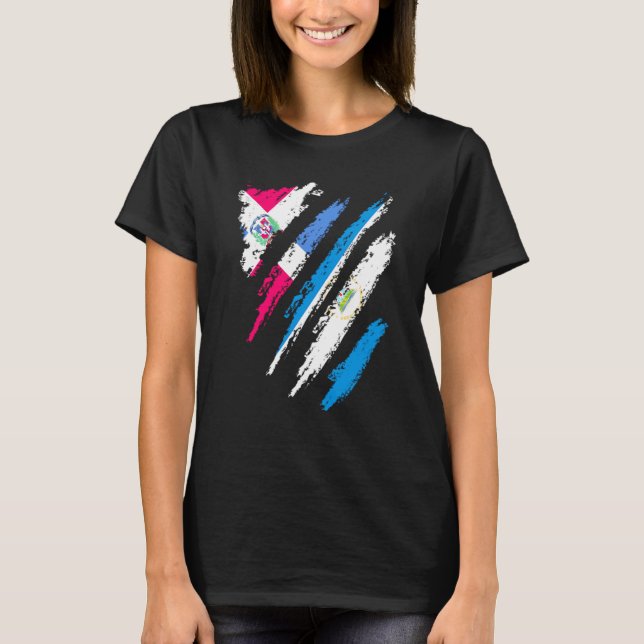 Camiseta Dominican Republic Flag Nicaragua Grown Country St (Frente)