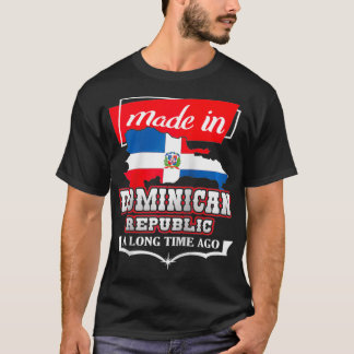 Camiseta Dominican Republic Long Ago Country Flag DR Nati