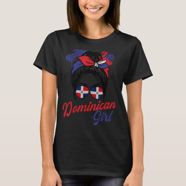 Camiseta Dominicana Girl de Republica Dominicana (Frente)