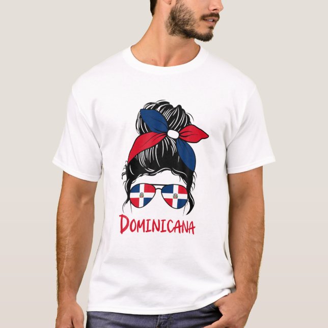 Camiseta Dominicana Girl Republica Dominicana Rep (Frente)