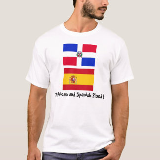 Camiseta DominicanR_flag, Spain_flag, Dominican e período…