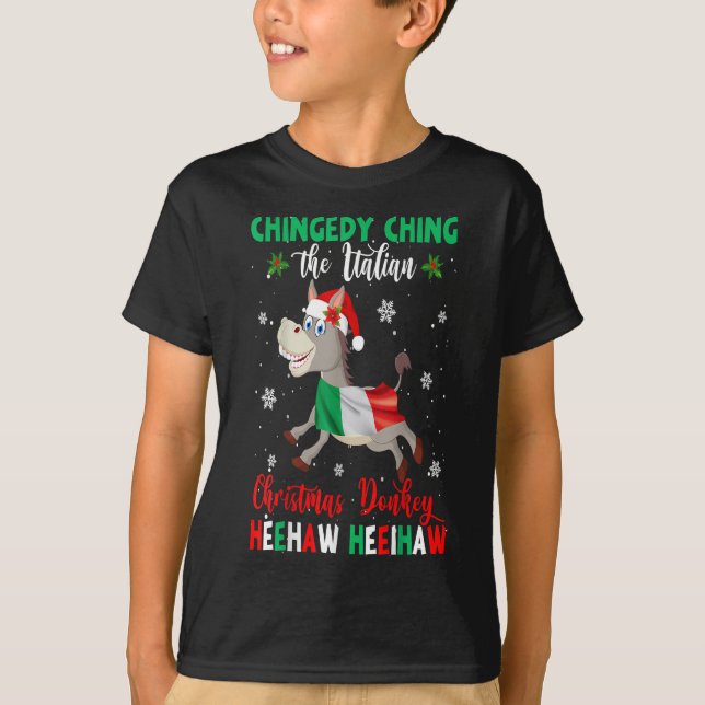 Camiseta Dominick The Christmas Donkey-Italiano (Frente)