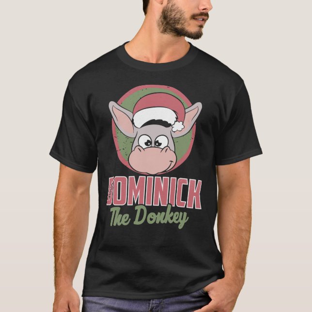 Camiseta Dominick The Donkey O Natal Italiano Clássico T-Sh (Frente)