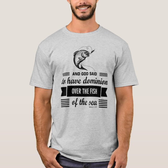 Camiseta Domínio sobre os peixes do mar (Frente)