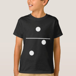 Camiseta Domino Costume 1 2 Fácil Grupo Familiar de Combina