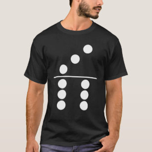 Camiseta Domino Costume 3 6 Fácil Grupo Familiar de Combina