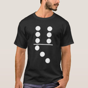Camiseta Domino Jogo 6 3 Correspondência Halloween Figurume