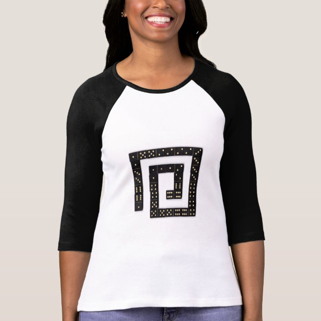 Camiseta Domino Spiral Raglan T-Shirt (Frente)