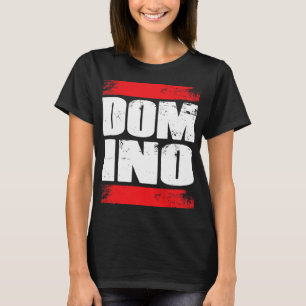 Camiseta Dominoes Azulejos Domino Efeito Conselho do Domino