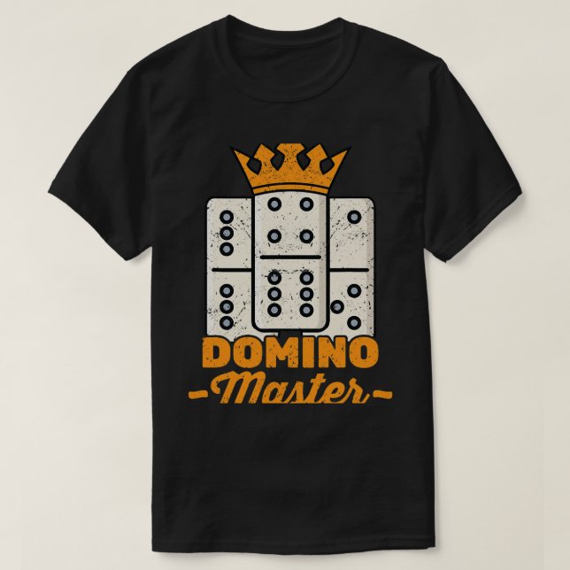 Camiseta Dominoes Domino Master Tournament Player Hobby (Frente do Design)