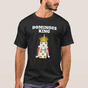 Camiseta Dominoes King Mens Dominoes Player Boys Dominoes
