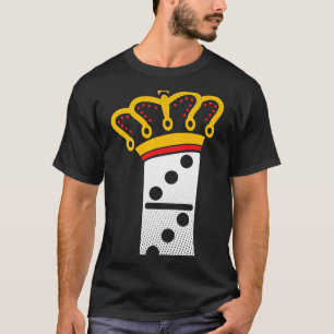 Camiseta Dominoes rainha domina o presente do jogador
