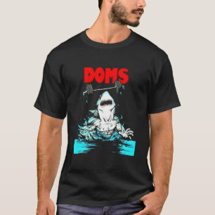 Camiseta Doms Shark Gym Malhação Elevação de Peso