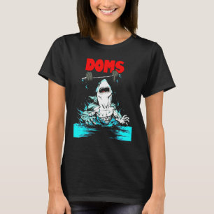 Camiseta DOMS Shark Gym Malhação Elevação de Peso