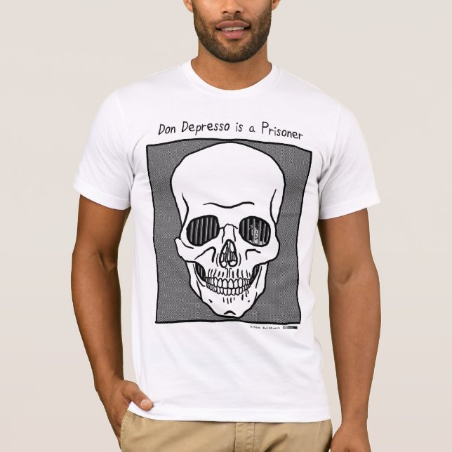 Camiseta Don Depresso é um prisioneiro (Frente)