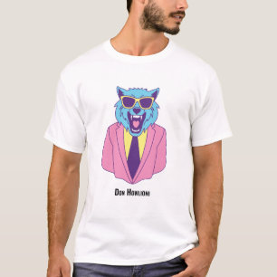 Camiseta Don Howlioni - Lobisomem em terno rosa