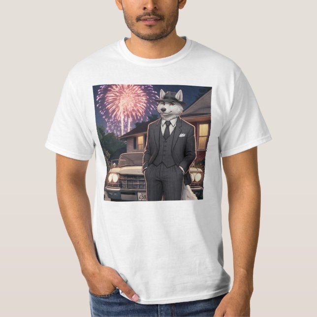 Camiseta Don Lupo Canino "4 de Julho" (Frente)
