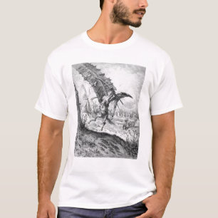 Camiseta Don Quixote e os moinhos de vento