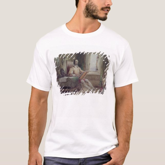 Camiseta Don Quixote em seu estudo (Frente)