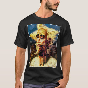 Camiseta Don Quixote Vintage Abstrato Para Inclinação Em Wi
