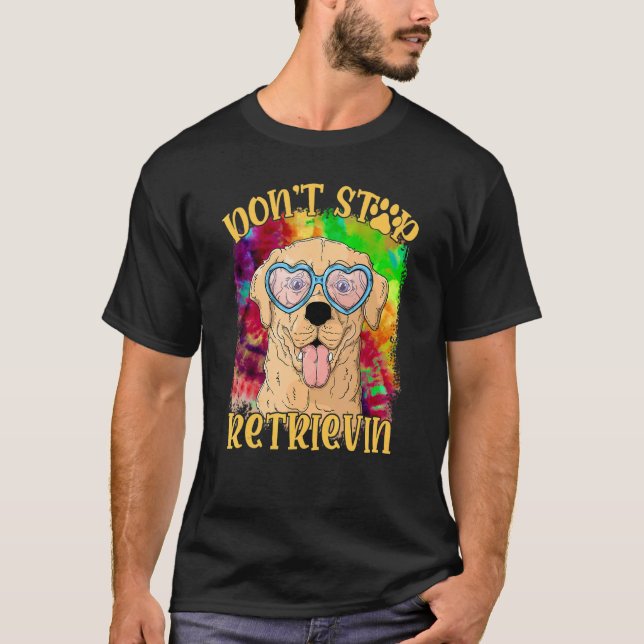 Camiseta Don Stop Retrievin Colorire Ouro Retriever (Frente)