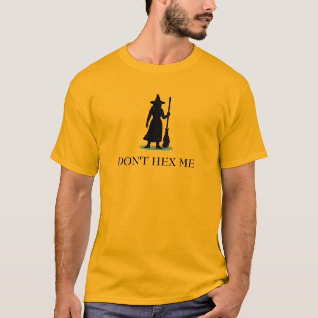 Camiseta Don’t Hex Me Witch Gadsden Flag Parody (Frente)