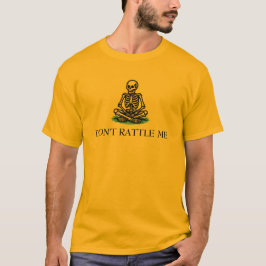 Camiseta Don’t Rattle Me Skeleton Gadsden Flag Parody