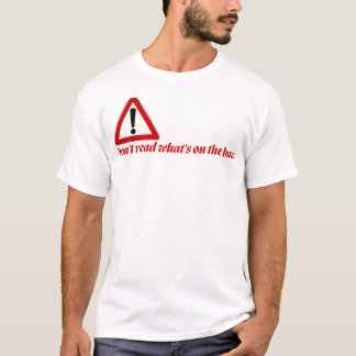 Camiseta Don’t Read the Back Funny T-Shirt